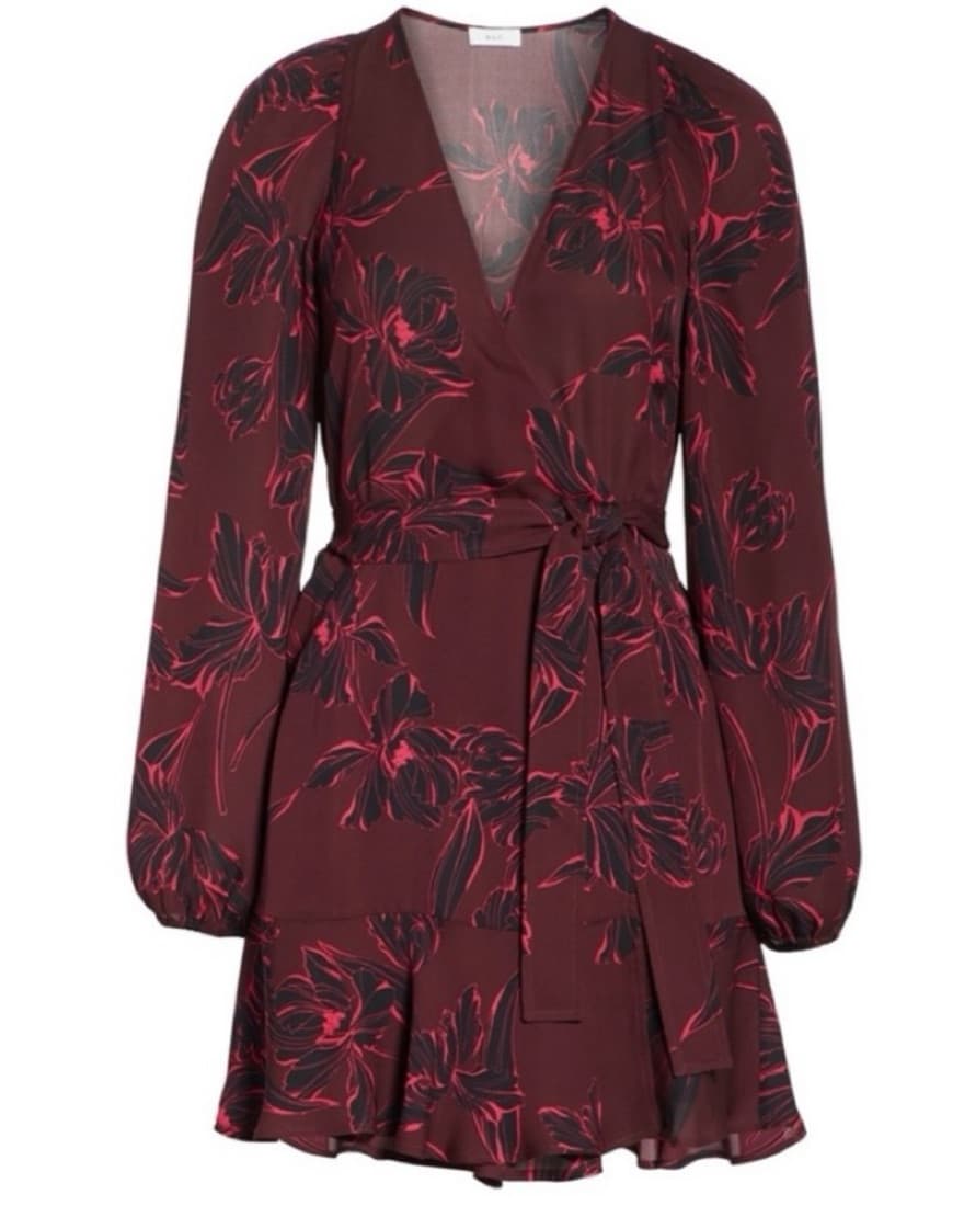 A.L.C. Embry Silk Floral Wrap Dress - Image 1