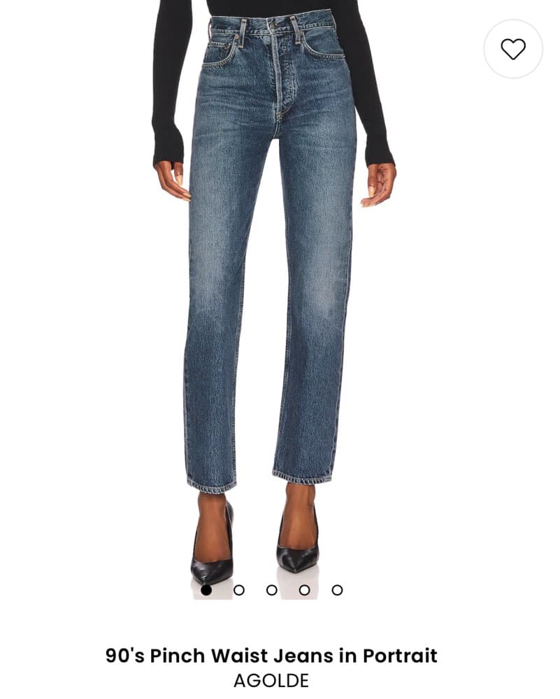 Chic 90s High-Rise Denim Jeans - Image 1