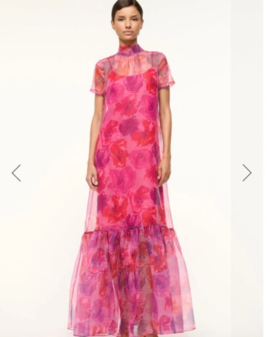 Staud Calluna dress Magenta Floral  - Image 1