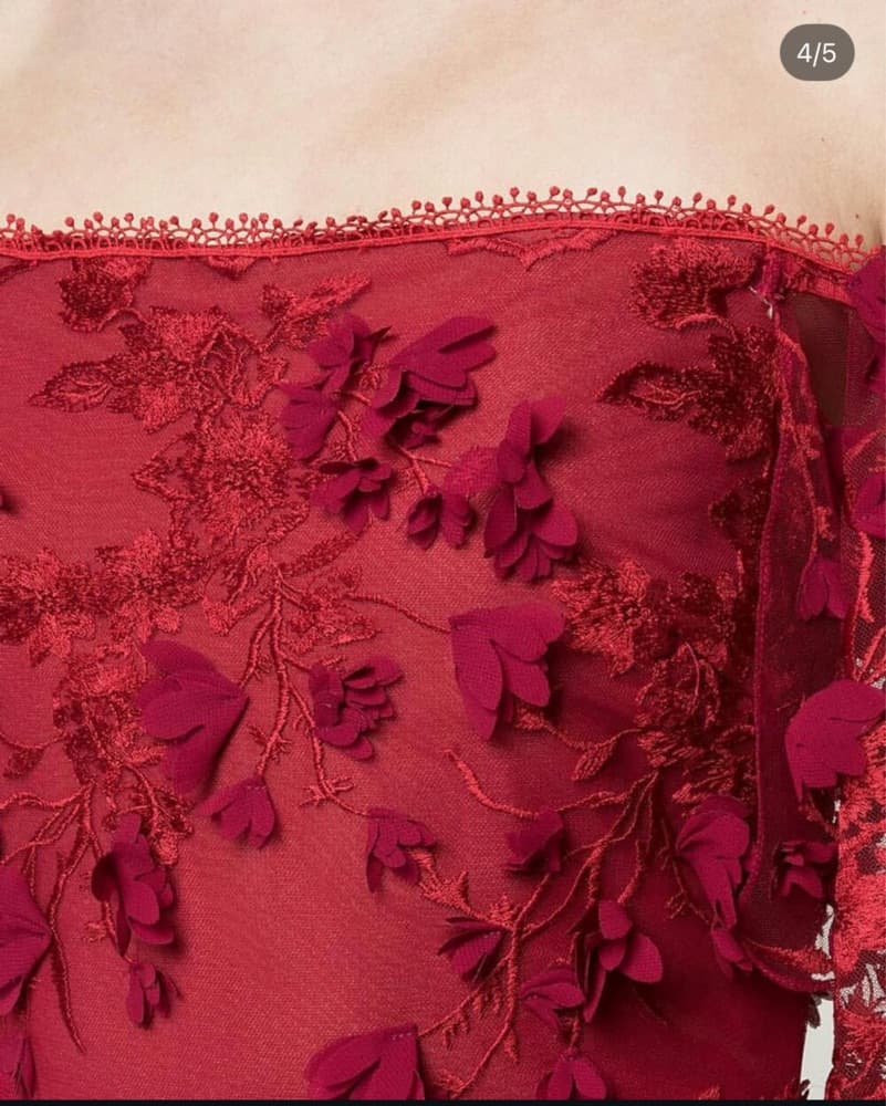 Marchesa Notte Red Gown - Image 4