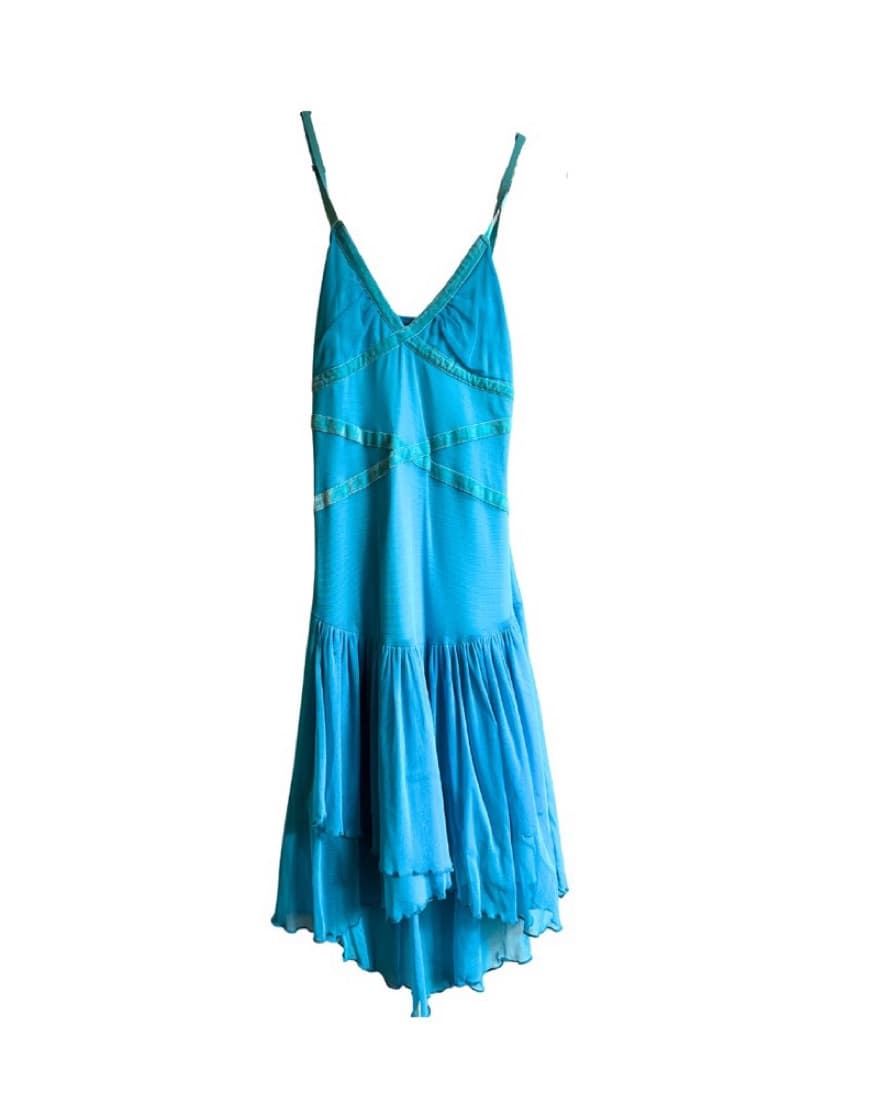 Blue vintage mini dress - Image 1