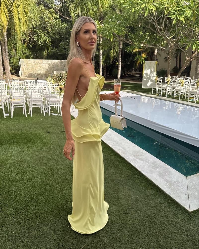 Selezza London Chiffon Maxi in yellow - Image 3