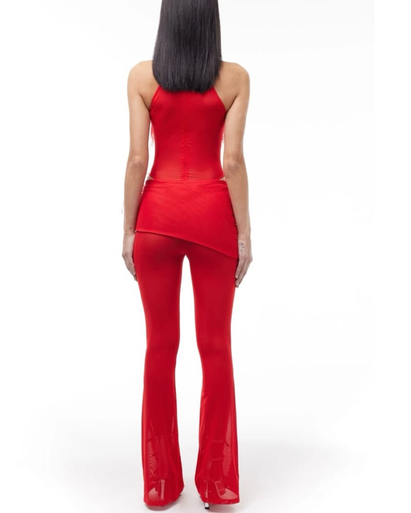 Red 2 Piece Feather Set - Image 4