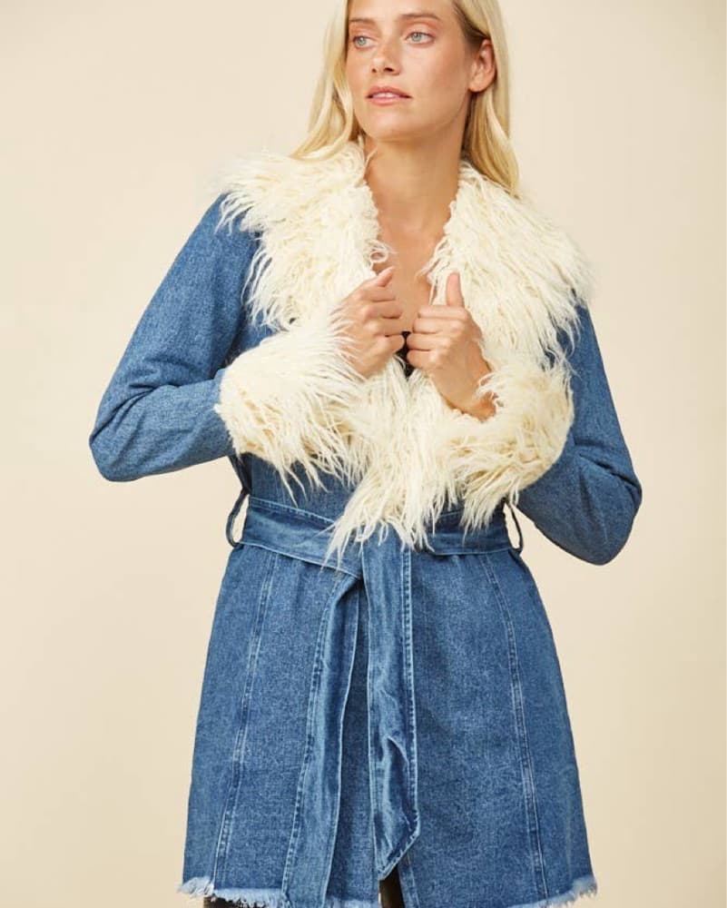 Show Me Your Mumu Denim Penny Lane Coat - Image 2
