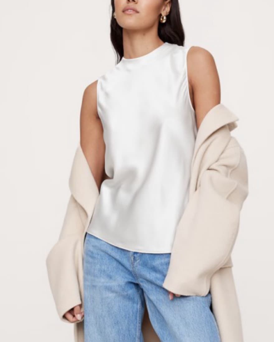 Banana Republic Signature Silk Top - Image 1