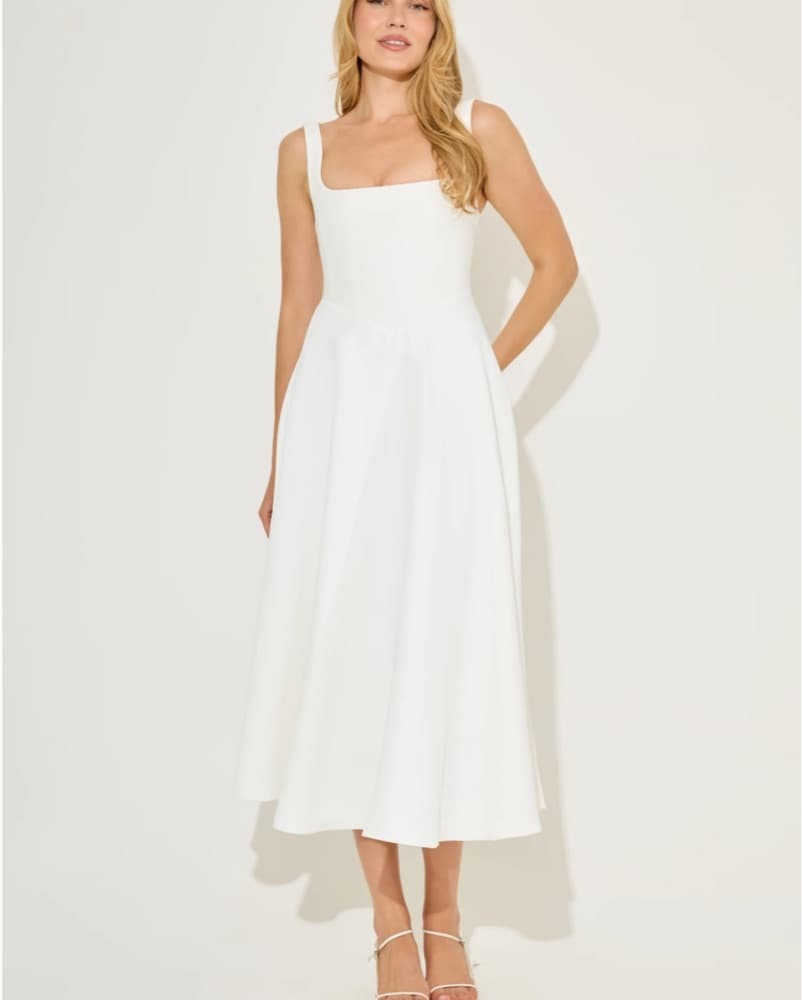 Oddmuse London  Square Neck Midi Dress - Image 1