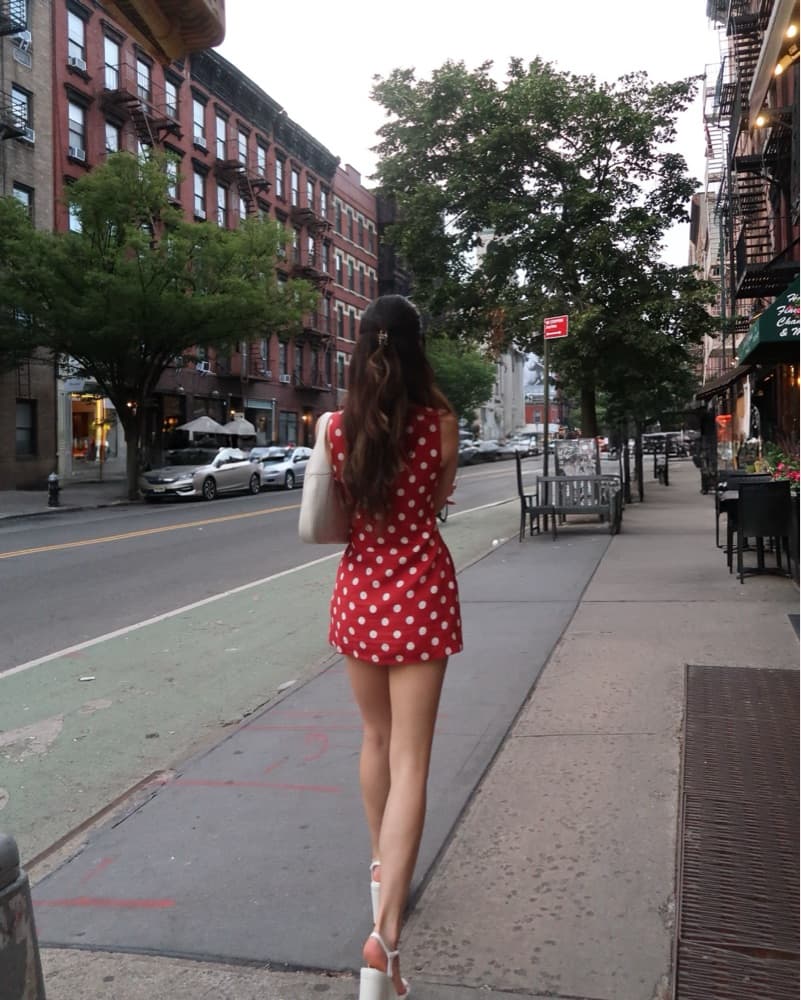 Red Polka Dot Dress - Image 3