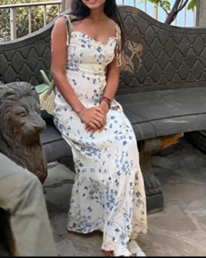 Flowy Floral Maxi Dress - Image 1