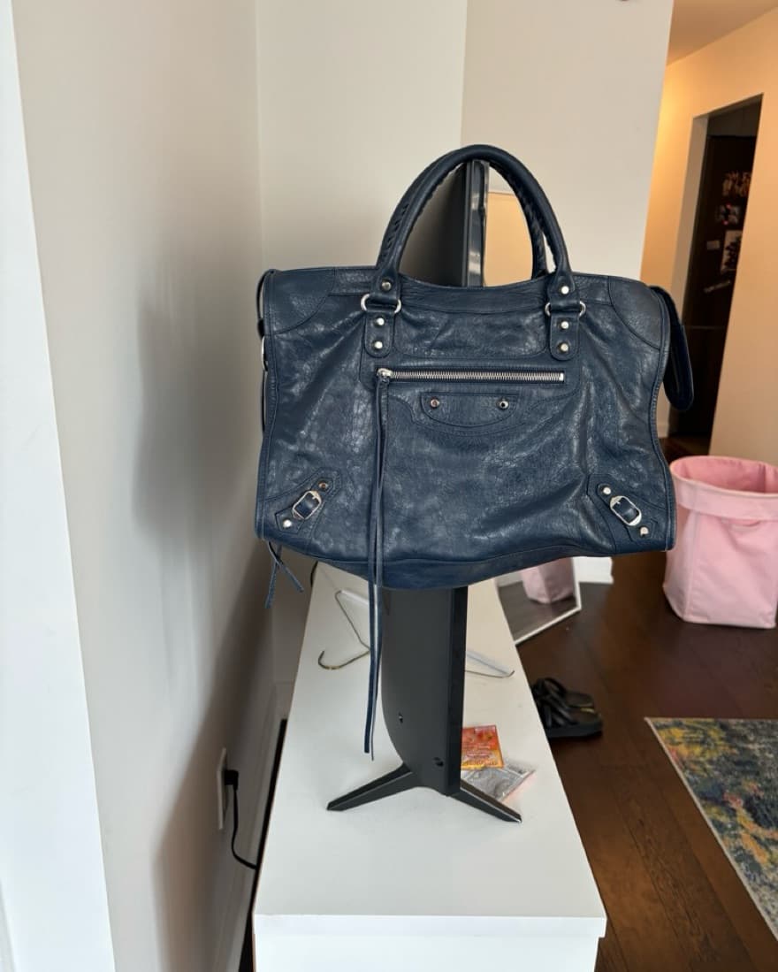 Navy le city Balenciaga Bag - Image 2