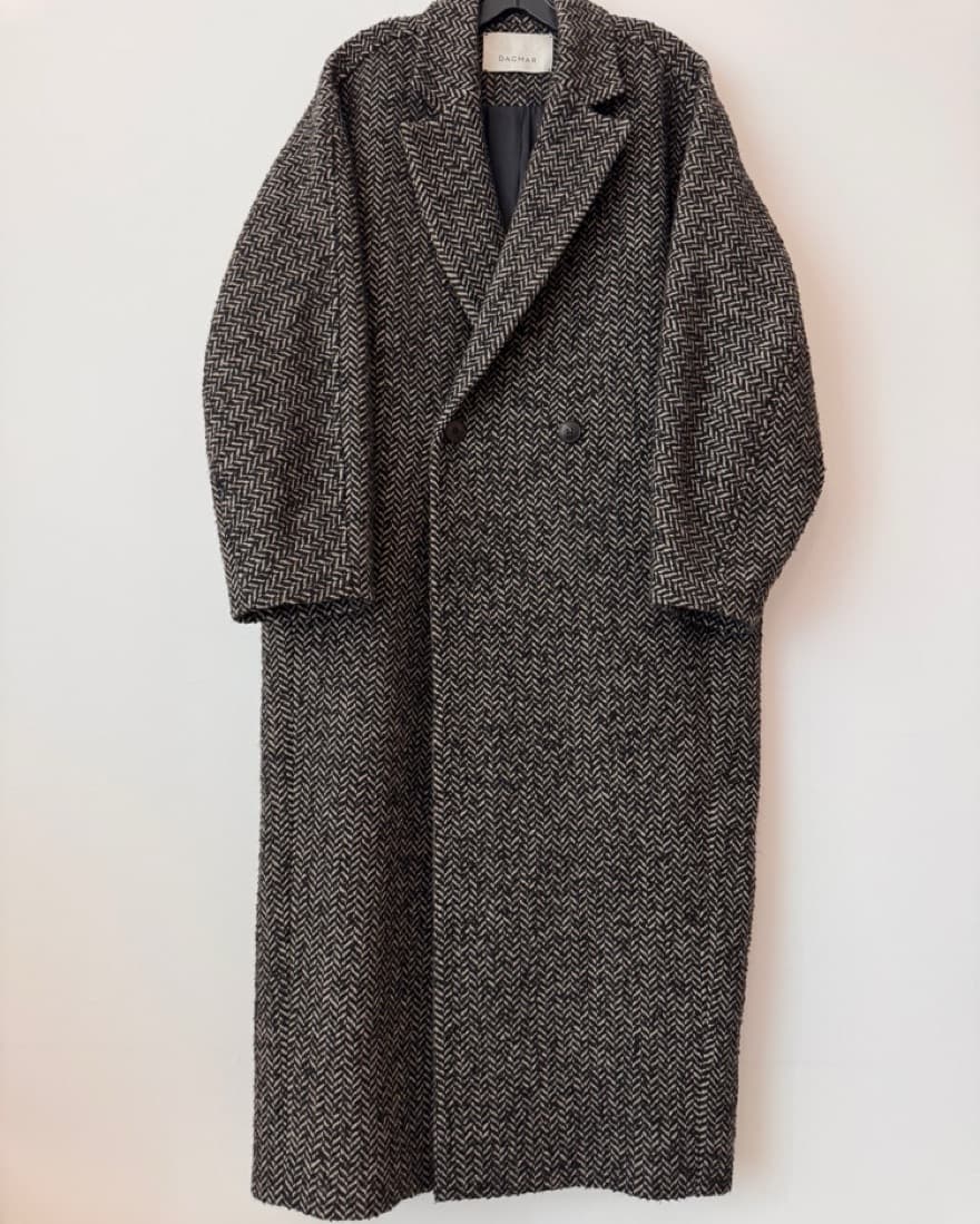 House Of Dagmar Herringbone Coat DK34 - Image 1