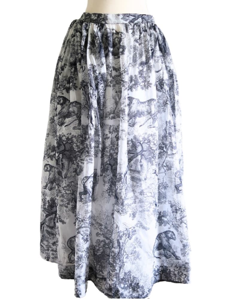 DIOR MID-LENGTH SKIRT TOILE DE JOUY 8 - Image 1