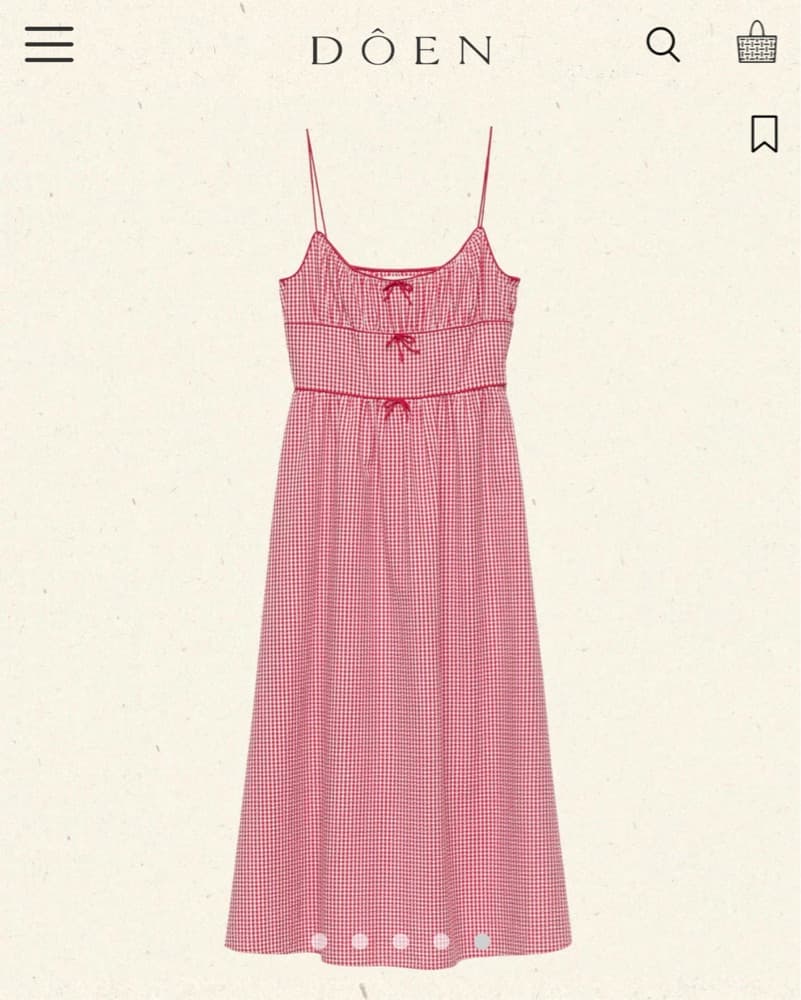 Gingham Belted Midi Dress - Belline Dre' - Image 3