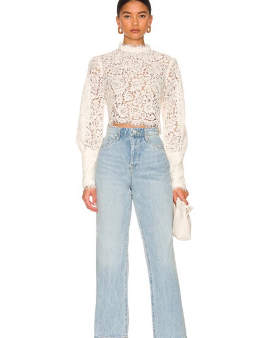 Bardot Lace Blouse - Image 3