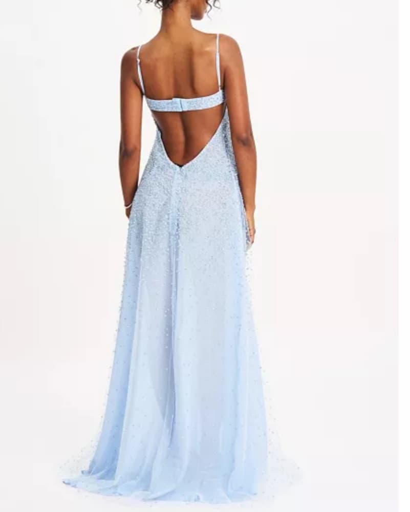 Miss Circle Blue Sparkle Dress - Image 4