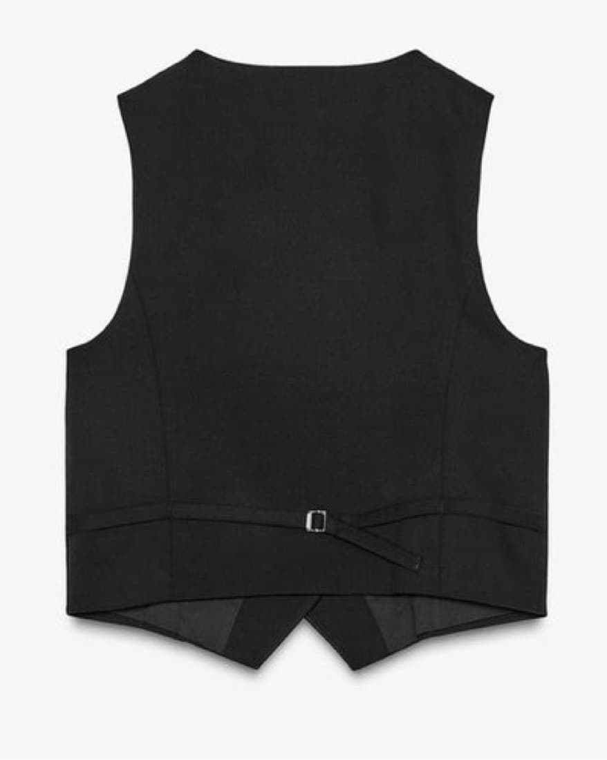 Black Tailored Vest - Image 6