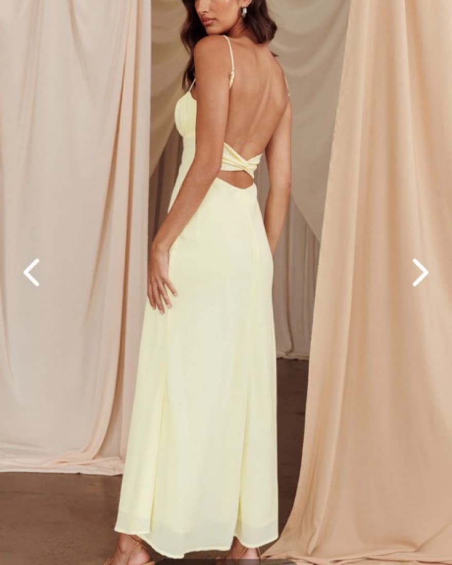 Billy J Butter Yellow Dress - Image 2