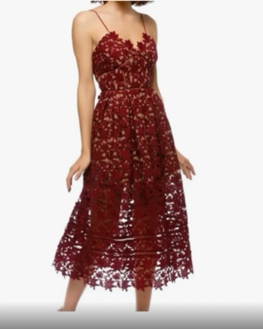 Self-Portrait Azaelea Lace Midi Dress  - Image 2