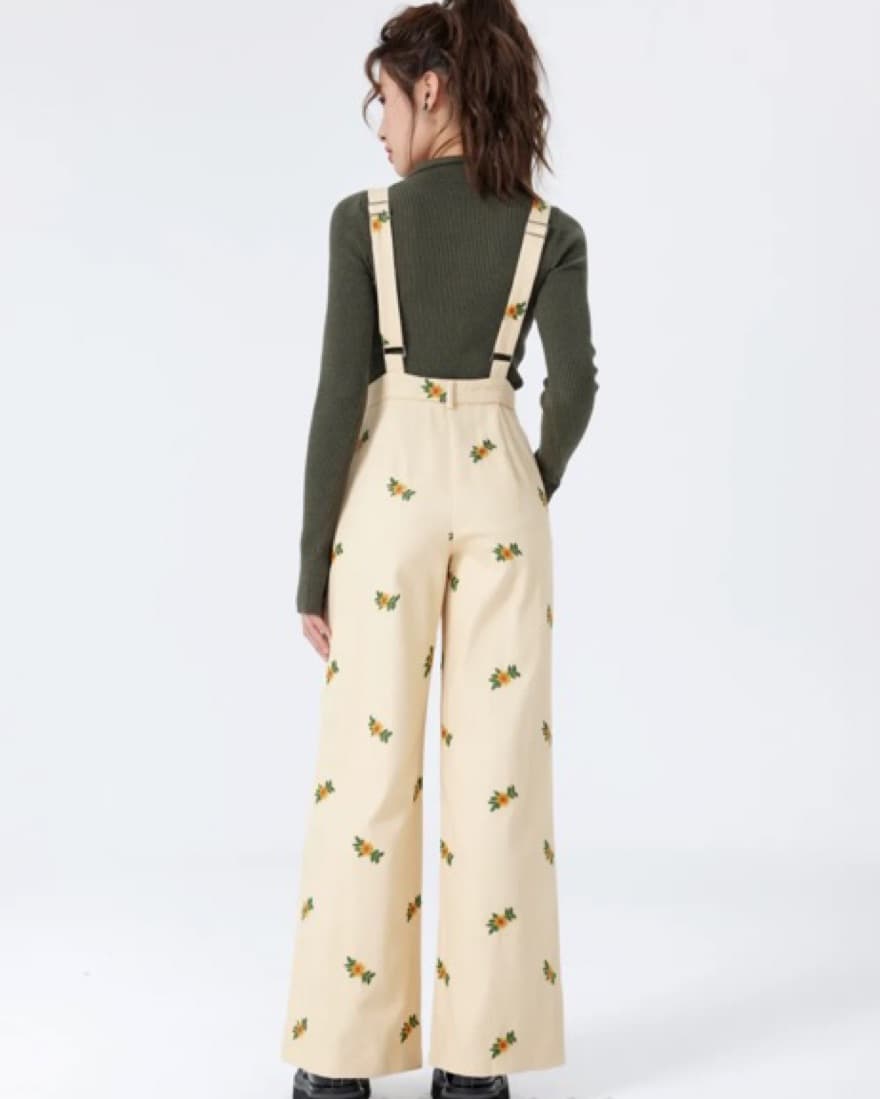 Floral Squareneck Jumpsuit - Image 3