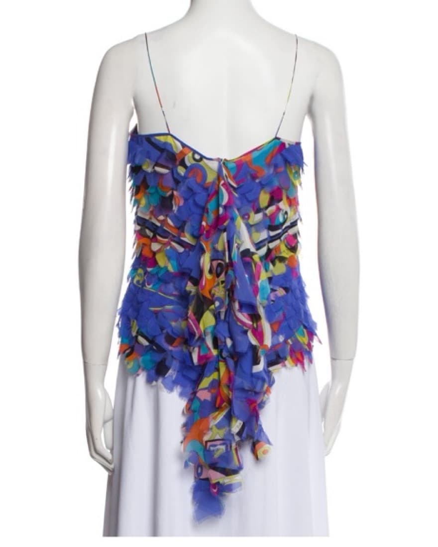 Vintage Emilio Pucci Silk Printed Top - Image 3