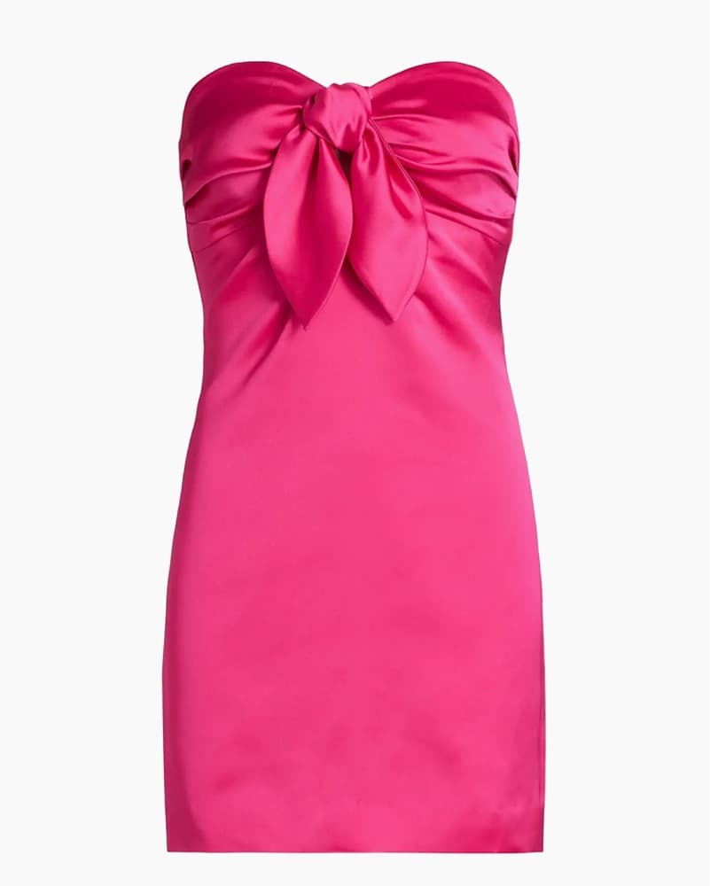 Ramy Brook Tie Front Mini Formal Dress - Image 1