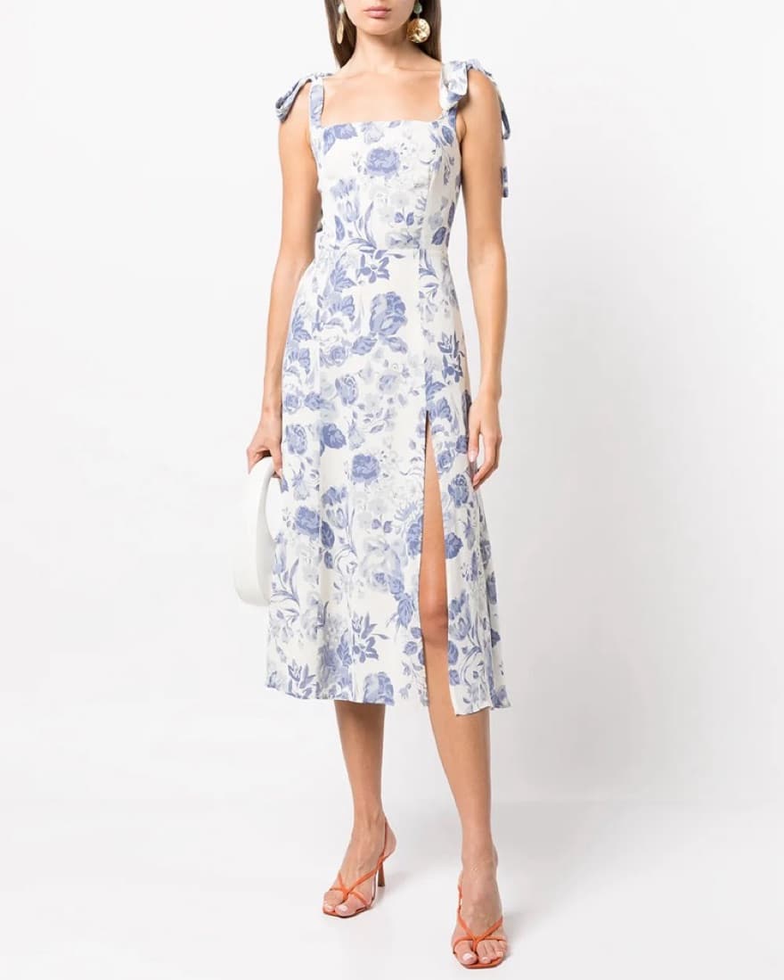 Reformation Floral Dress With A Slip - Image 2