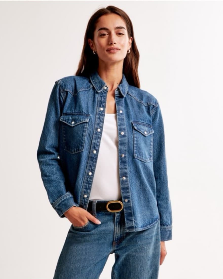 Denim Western Shirt - Image 4