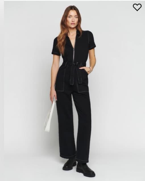 Reformation Cassidy Denim Jumpsuit - Image 1