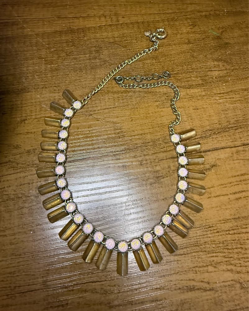 Jcrew Rhineshone /gold Necklace  - Image 3