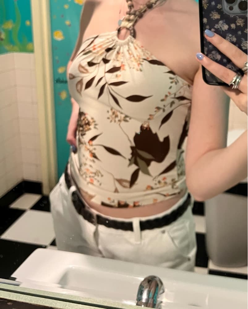 Vintage y2k summer halter top - Image 2