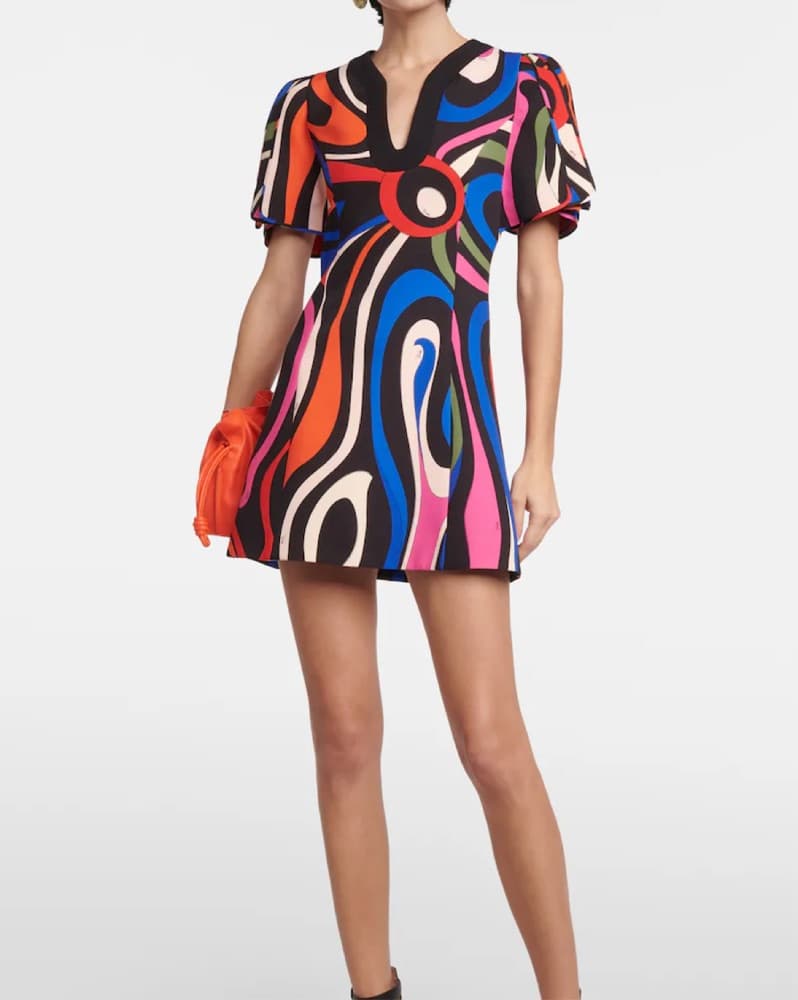 Pucci Marmo Print Mini Dress  - Image 2