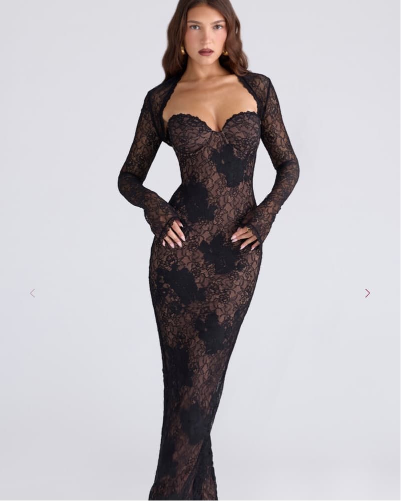 House Of Cb Lucienne Lace Maxi Dress  - Image 1