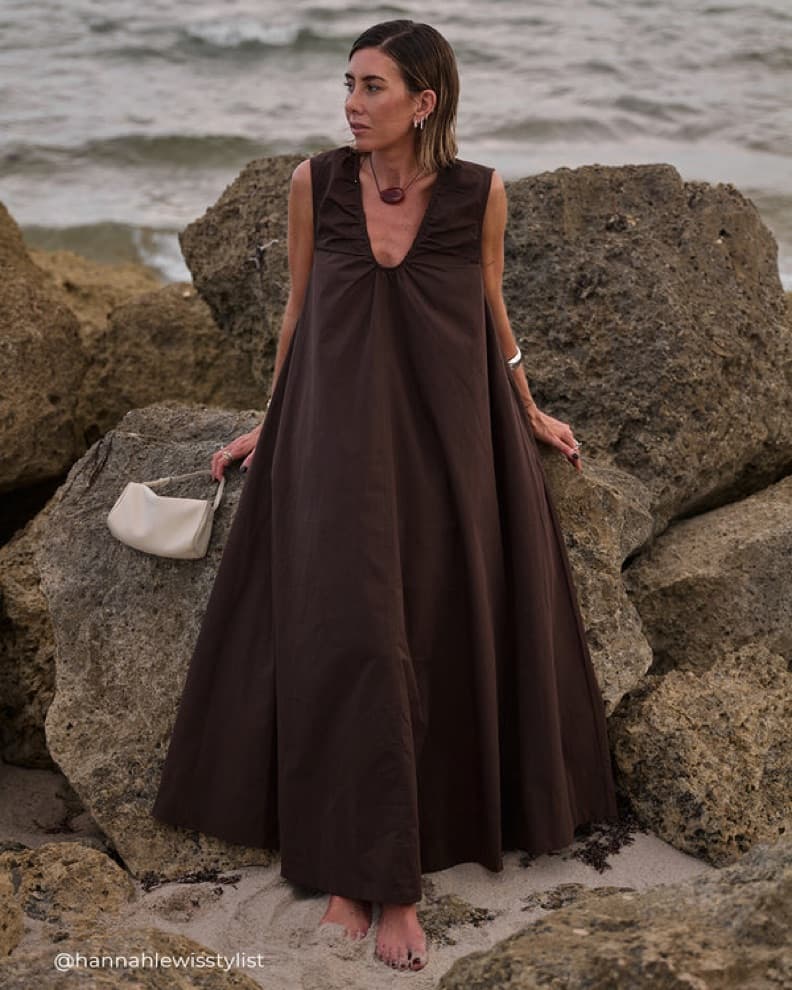 Dissh Gabby Choc Brown Midi Dress XS / 2 - Image 1
