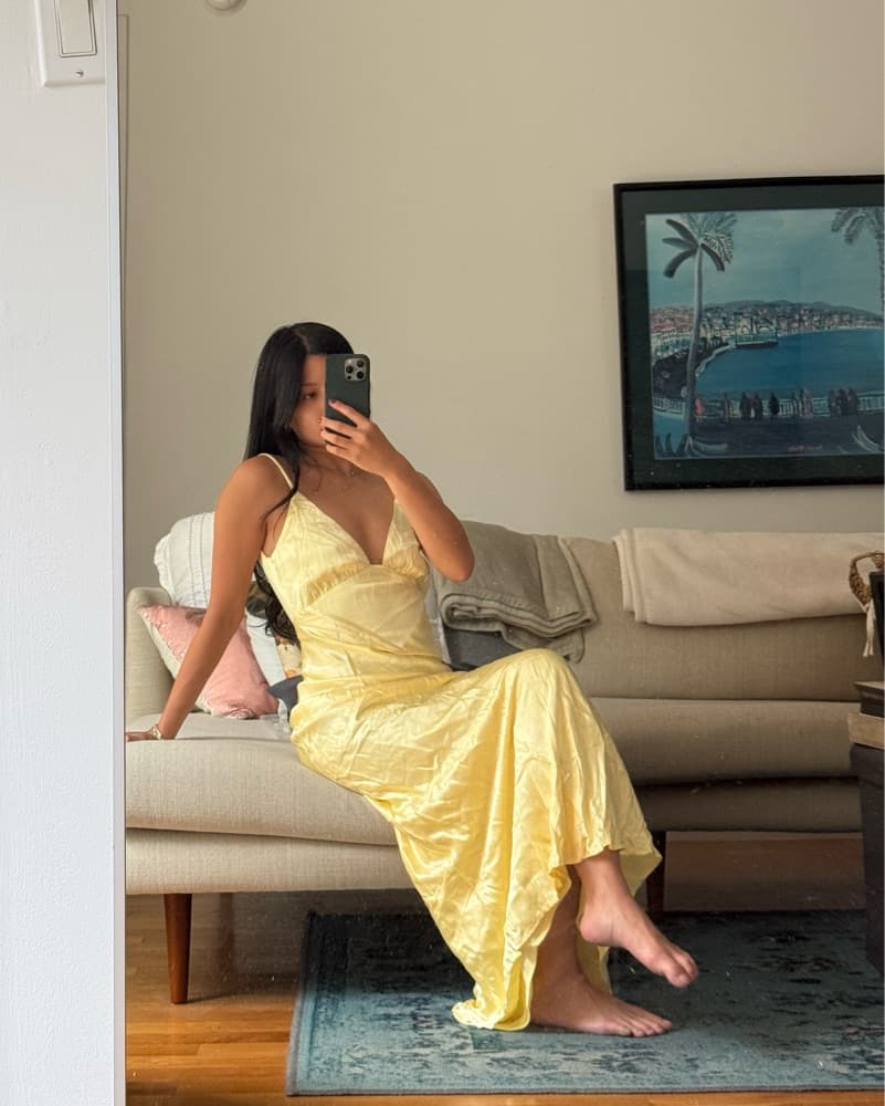 Bardot Yellow Capri Dress - Image 5