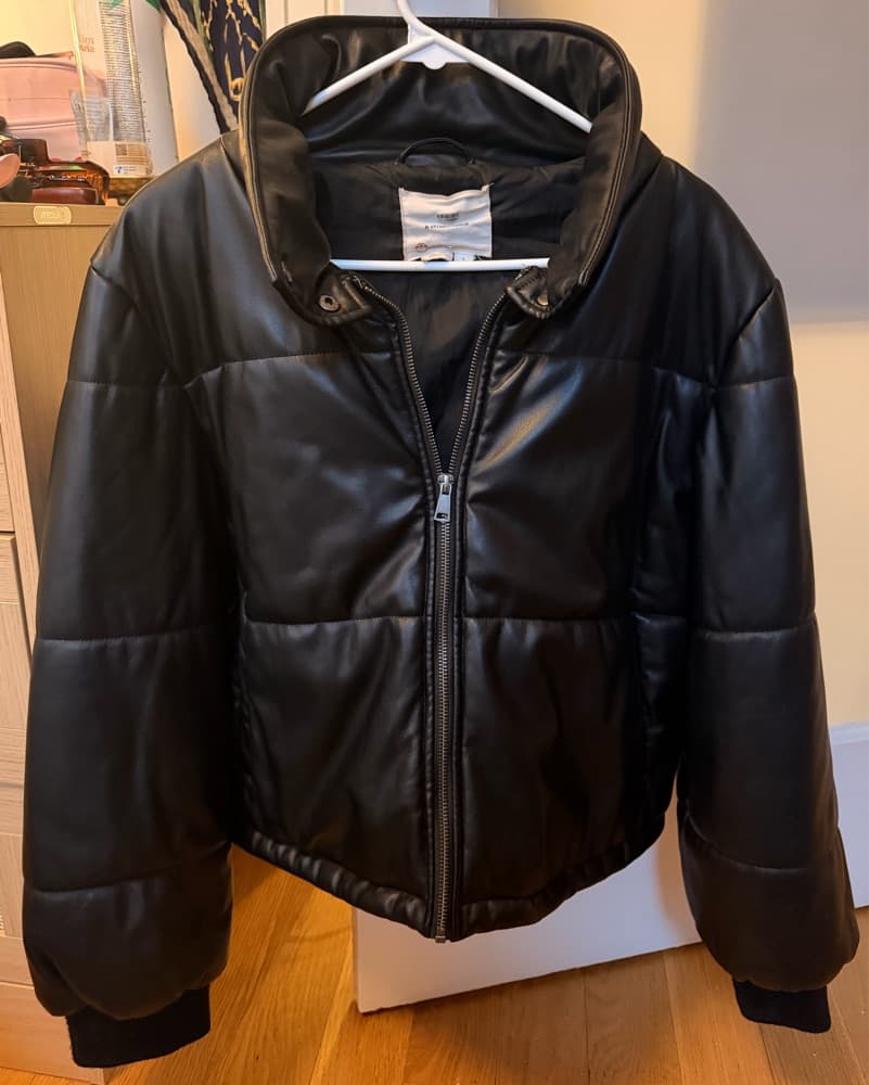 Black Leather Jacket - Image 2