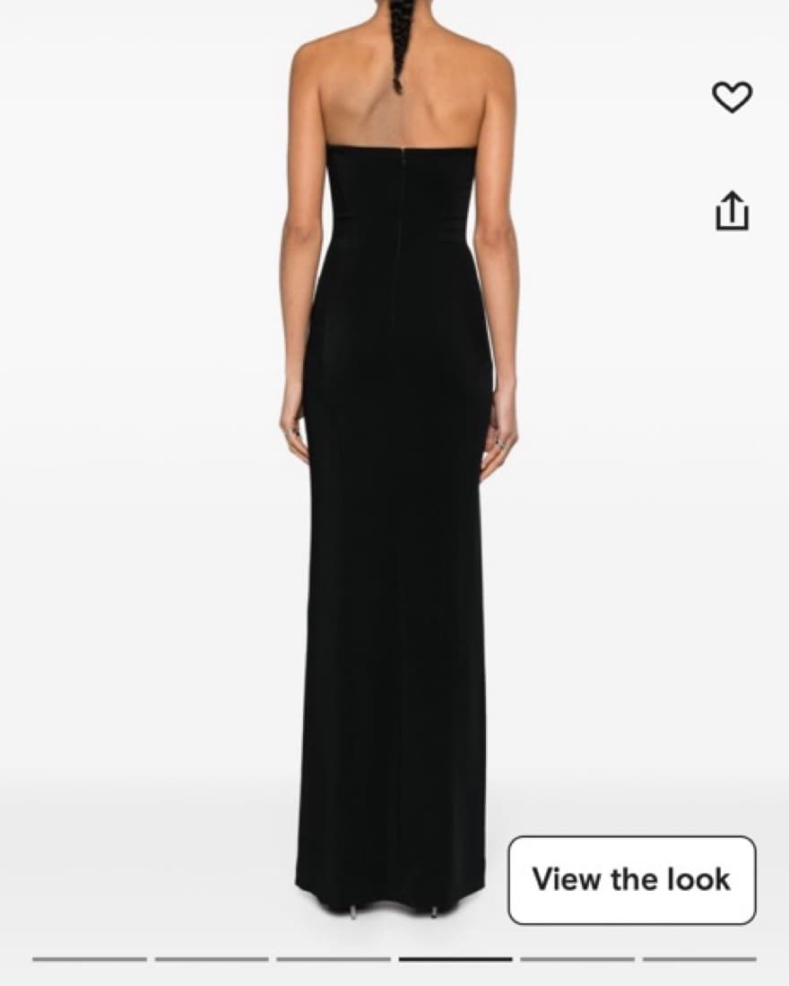 Mugler Black Strapless Gown - Image 3