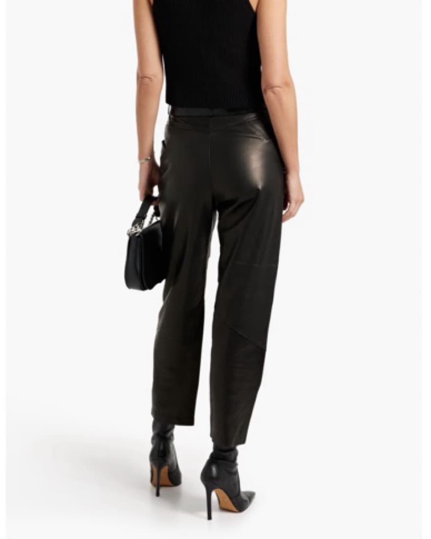 IRO Hazel Leather Straight-Leg Pants  - Image 3