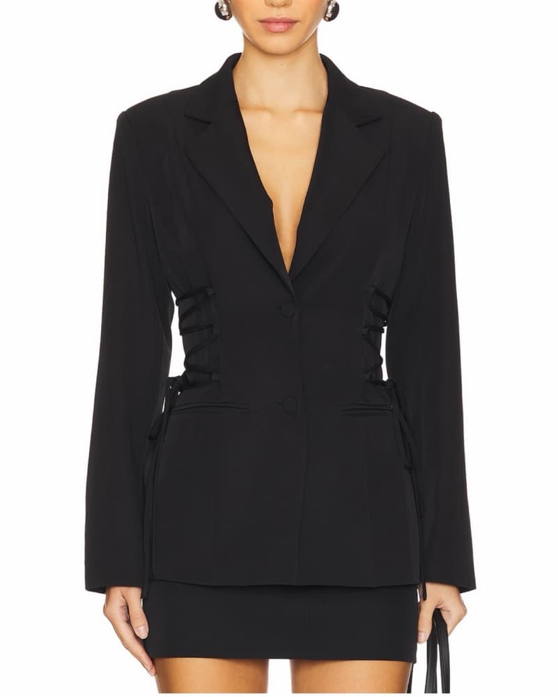 Lace Up Blazer  - Image 2