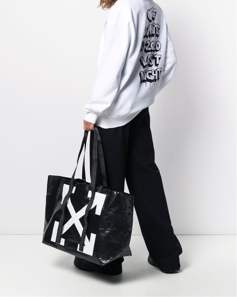 Off White Black Tote - Image 2
