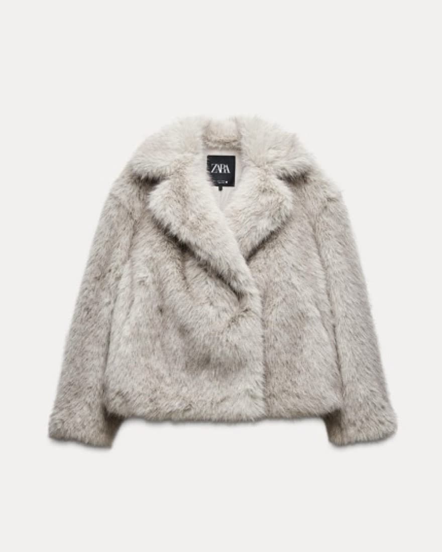 Zara Faux Fur Jacket - Image 1