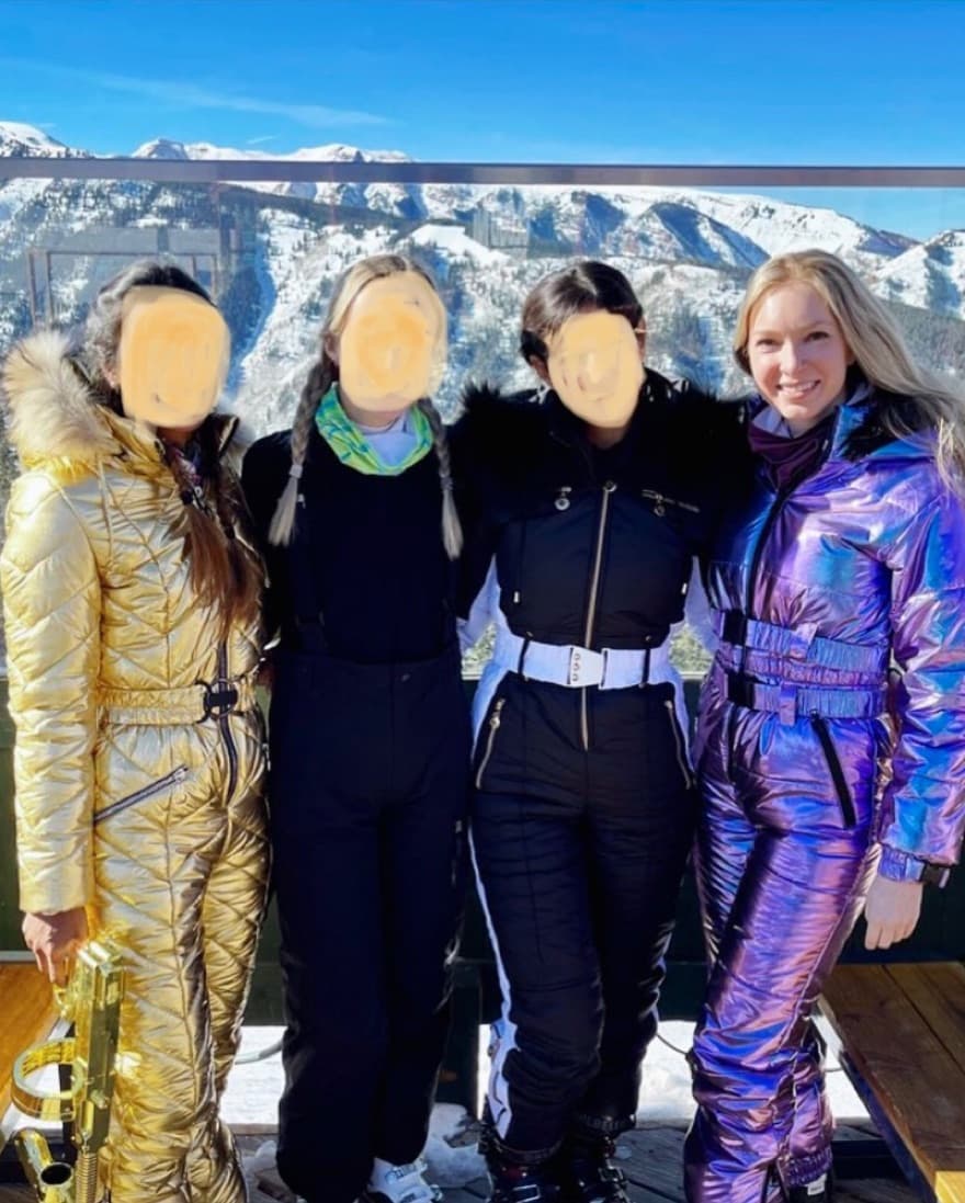 Iridescent Blue/purple  Snow Ski Suit - Image 2
