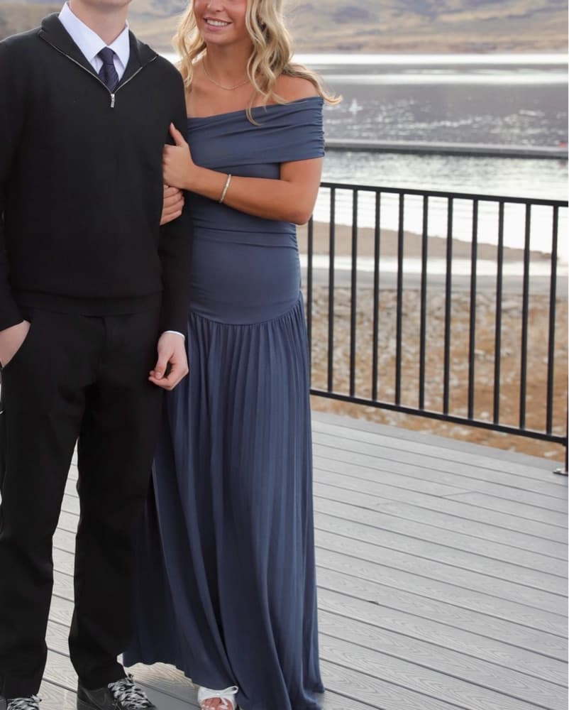 Navy feild  of dreams dress- revolve  - Image 2