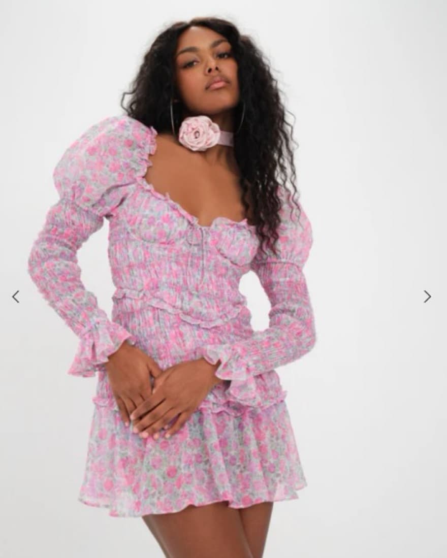 For Love & Lemons Oakley Mini Dress - Image 2