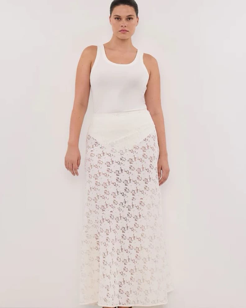 Dissh Loula White Lace Skirt  - Image 5