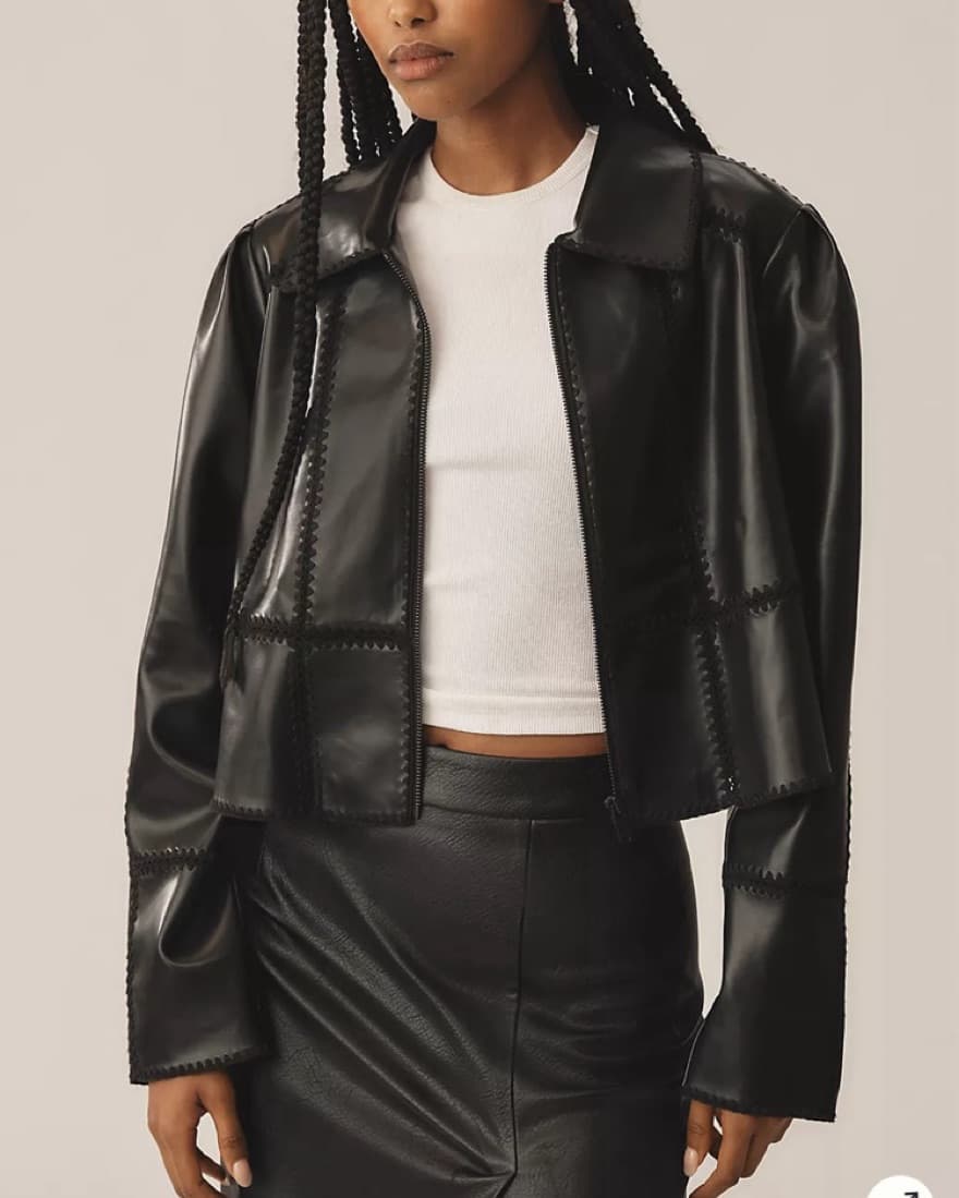 Anthropologie Leather Jacket - Image 1