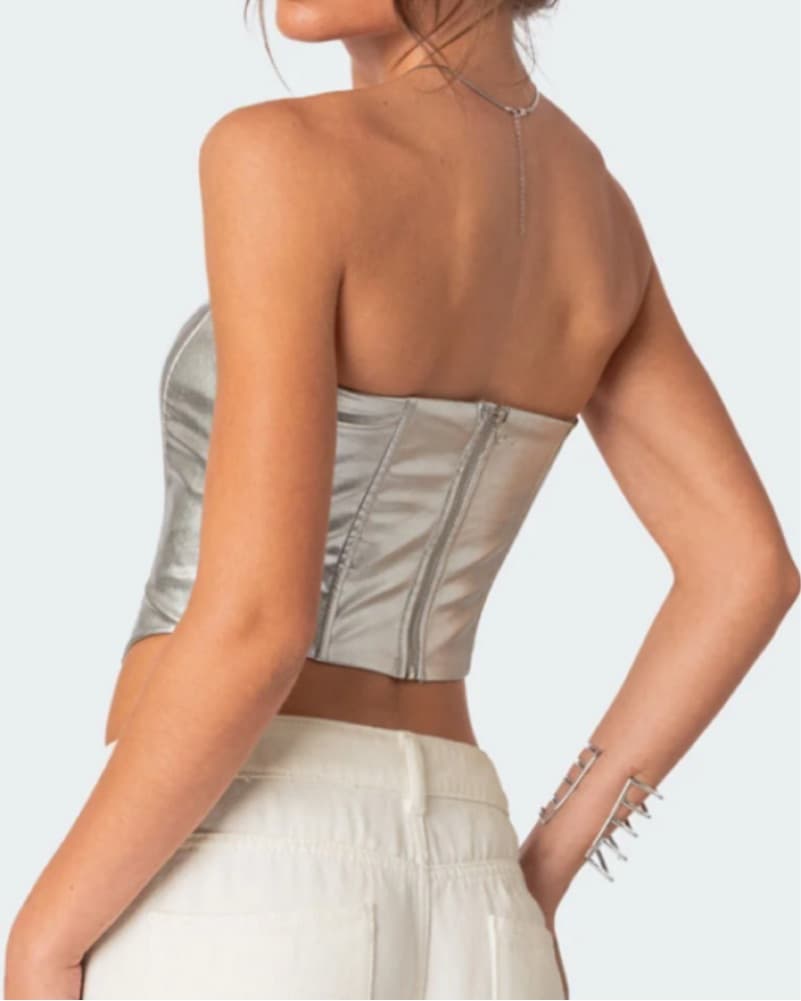 Silver Corset Top - Image 3