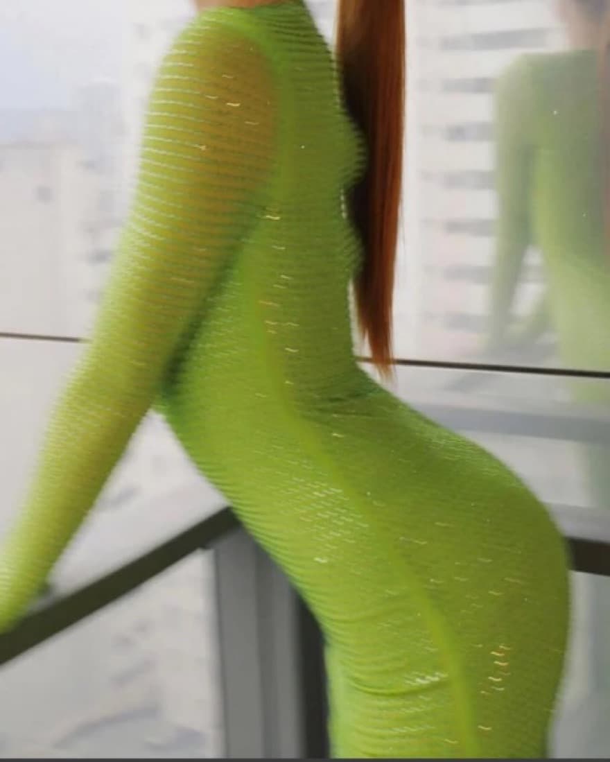 SELFPORTRAIT GREEN CRYSTAL DRESS  - Image 4