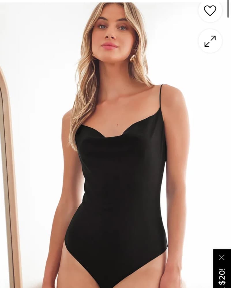 Chic Black Bodysuit - Image 1