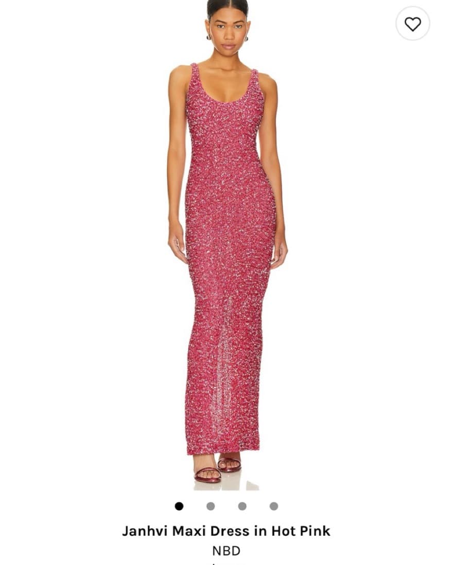 NBD Janhvi Maxi Pink Dress - Image 4