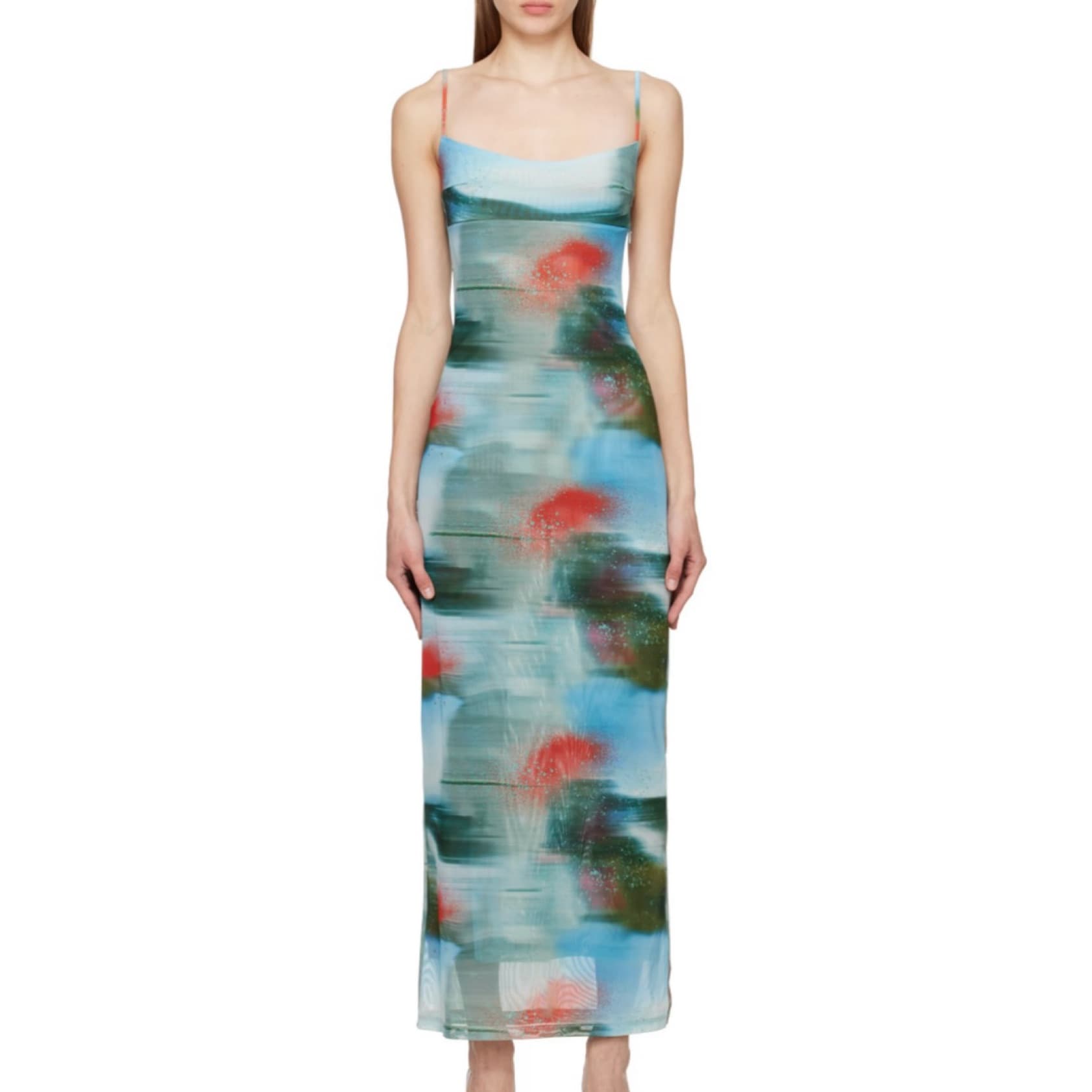Miaou Thais Maxi Dress - Motion Blu - Image 1