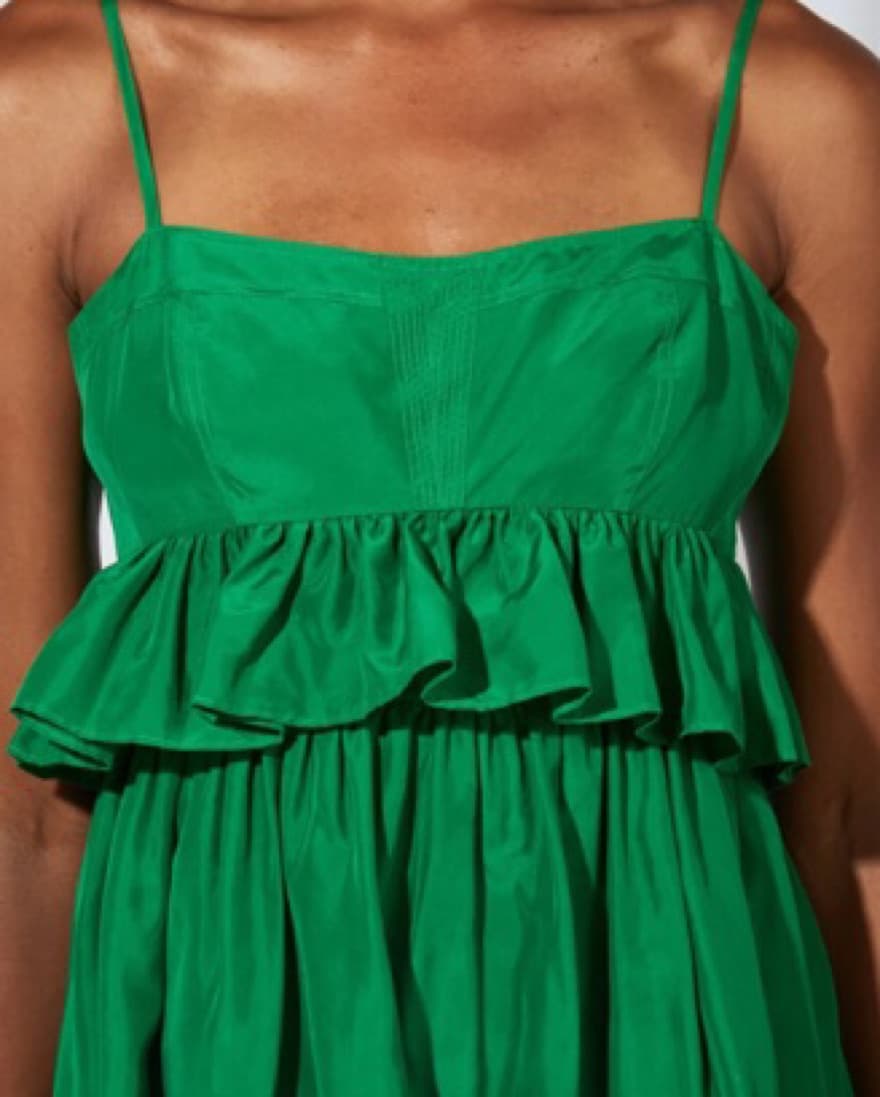 Green Ulla Johnson Dress - Image 3